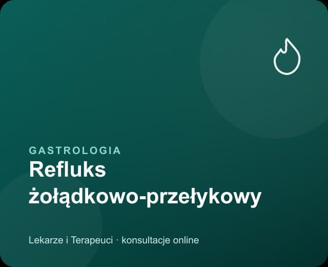 refluksu żołądkowo-przełykowego