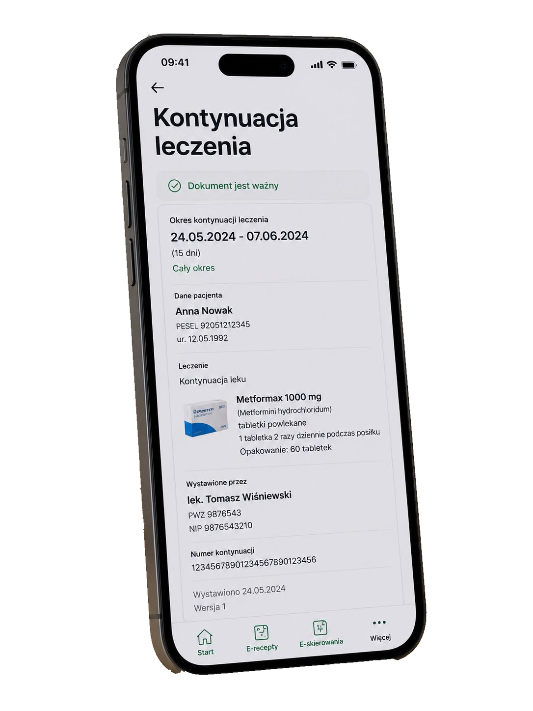 Kontynuacja leczenia
